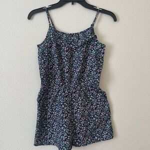 H&M Ruffle Floral Girls Romper Size 10-11Y NWOT